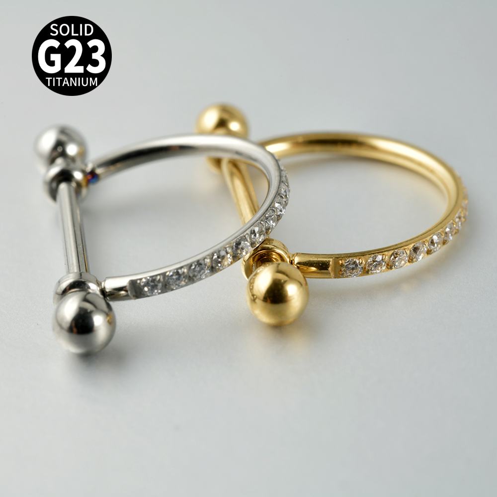 Body Jewelry Barbell - 1 pieza ASTM F136 barra de