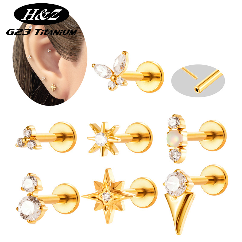 Body Jewelry Threadless - 1 ud. Piercing de Titanio G23