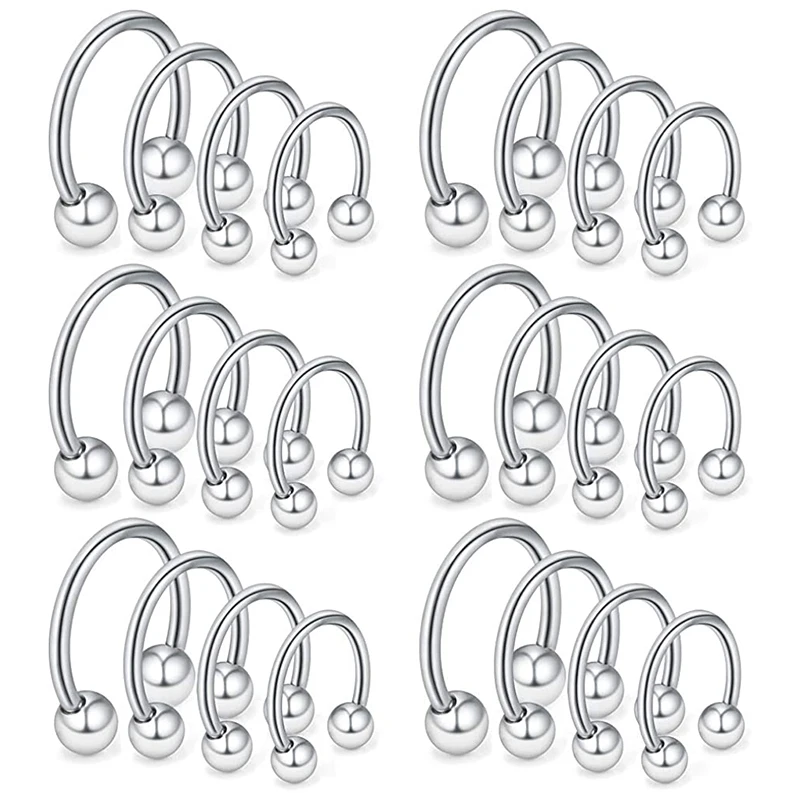 Body Jewelry Changing Kit - 24 unid/set de acero quirúrgico para