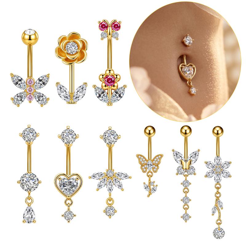 Body Jewelry Hypoallergenic - 1 Pieza de Anillo para Ombligo