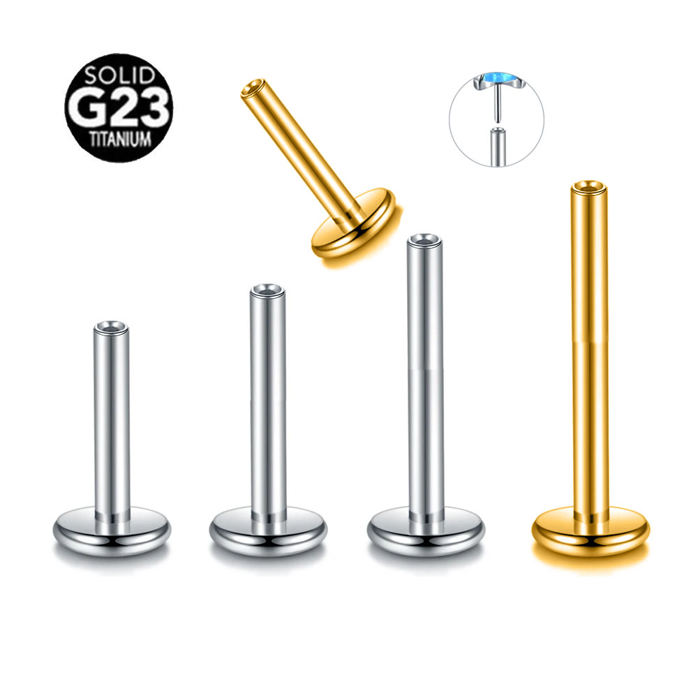 Body Jewelry Threadless - 10 unids/lote ASTM F136 G23 titanio