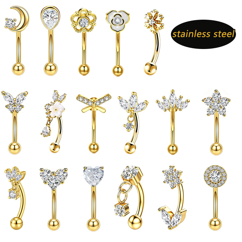 Body Jewelry Barbell - 1 unidad/lote Piercing de acero inoxidable