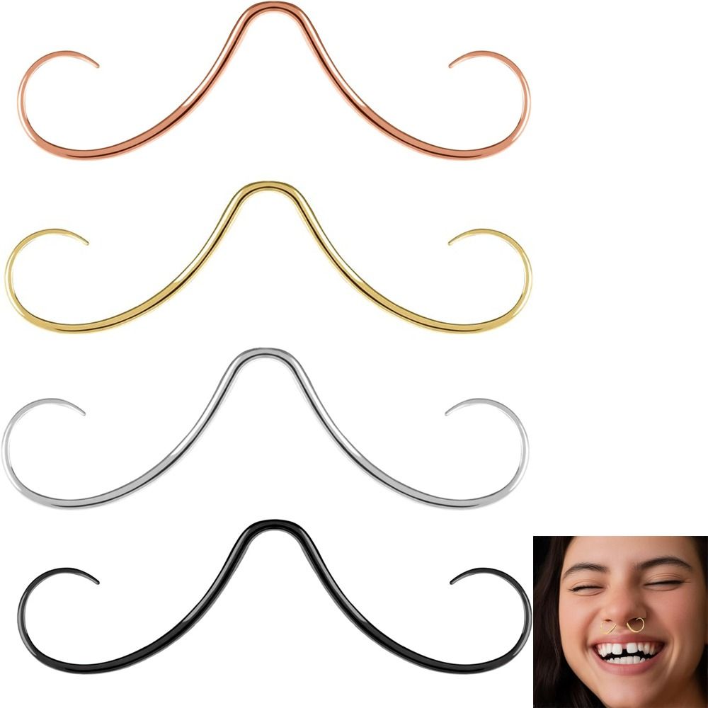 Body Jewelry Nose Studs - Piercing de acero inoxidable para tabique