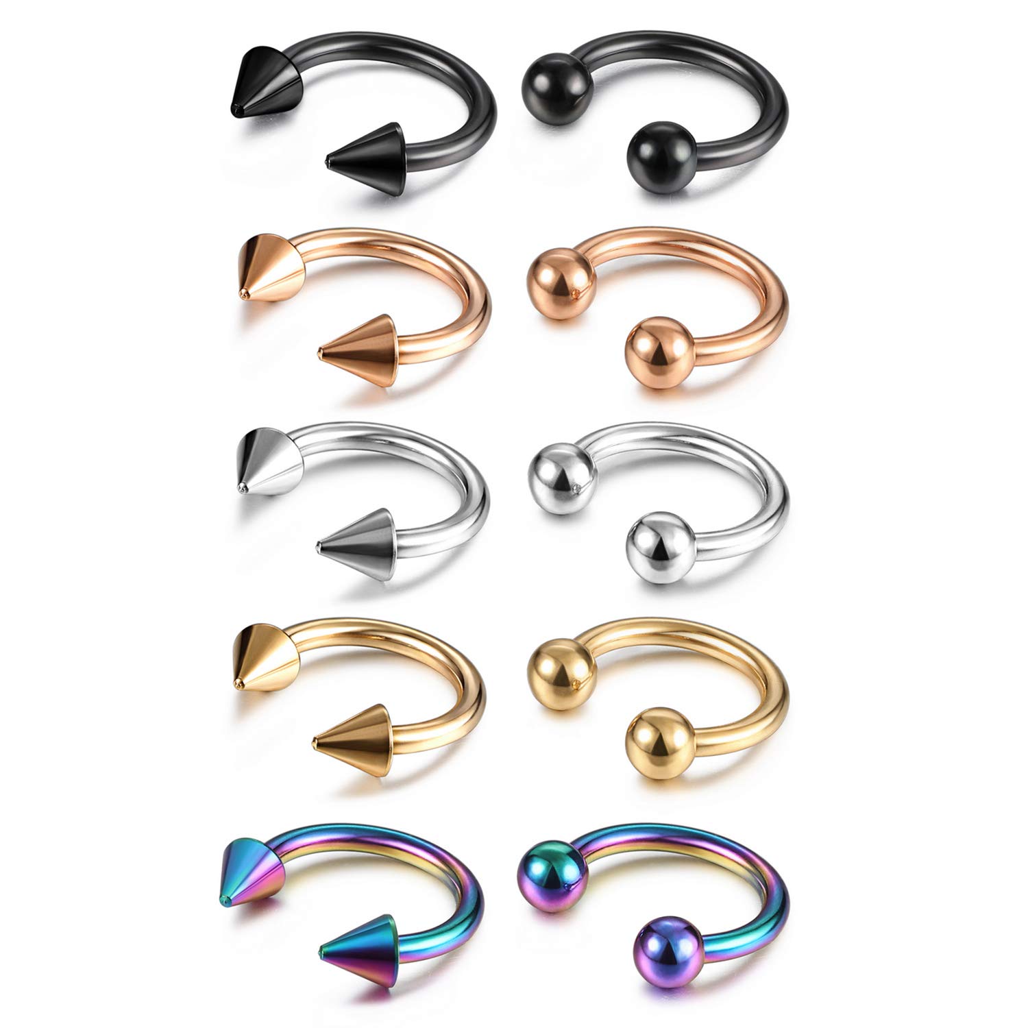 Body Jewelry Changing Kit - 14G 16G joyería para el tabique