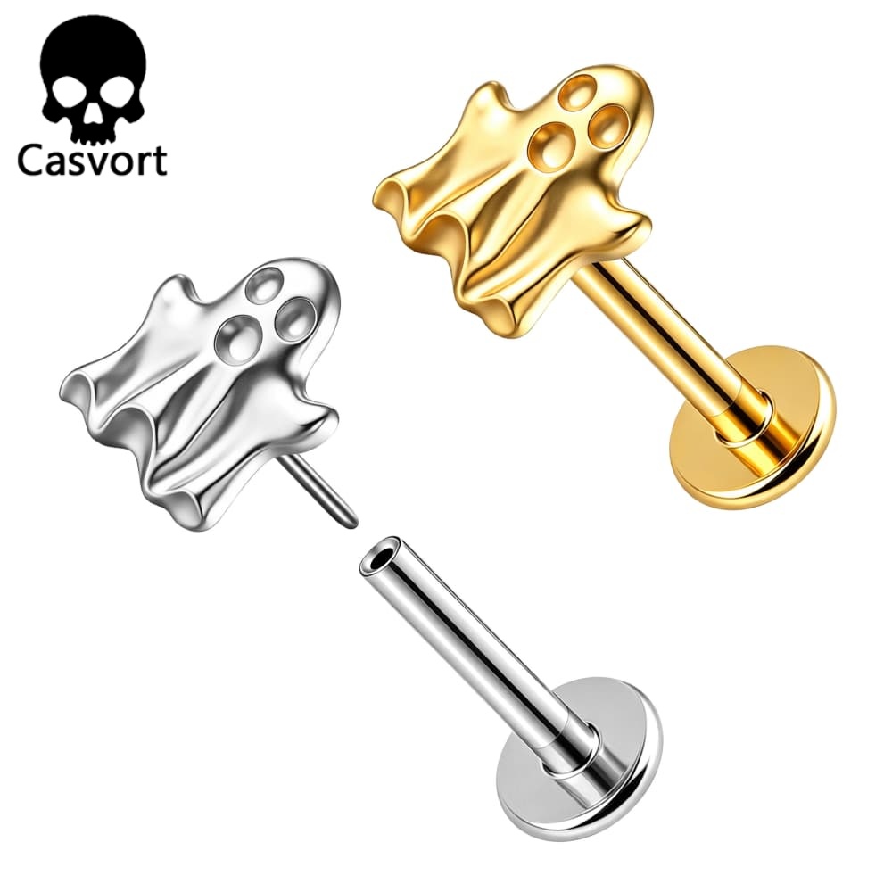 Body Jewelry Threadless - Casvort 1PC ASTM F136 Titanio Plano