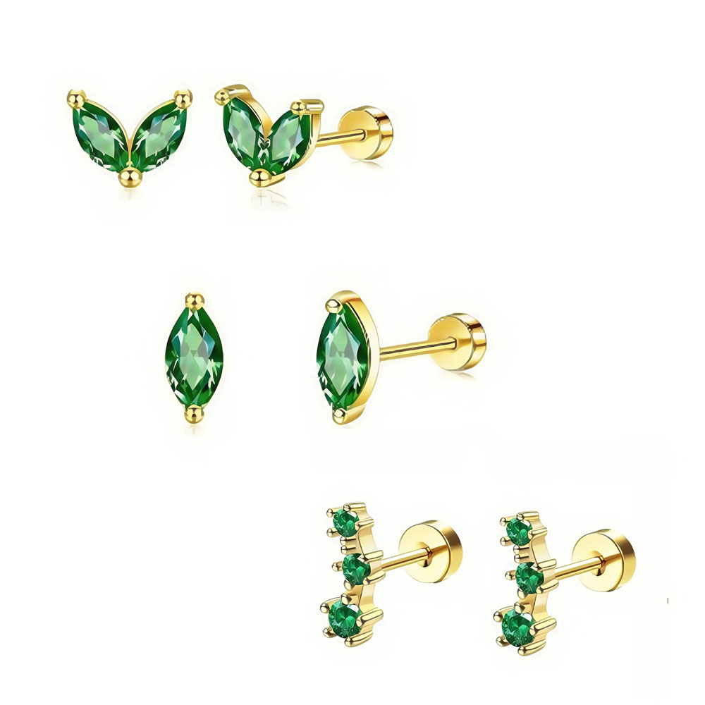 Body Jewelry Hypoallergenic - 6/2 Uds. Pendiente pequeño hipoalergénico de