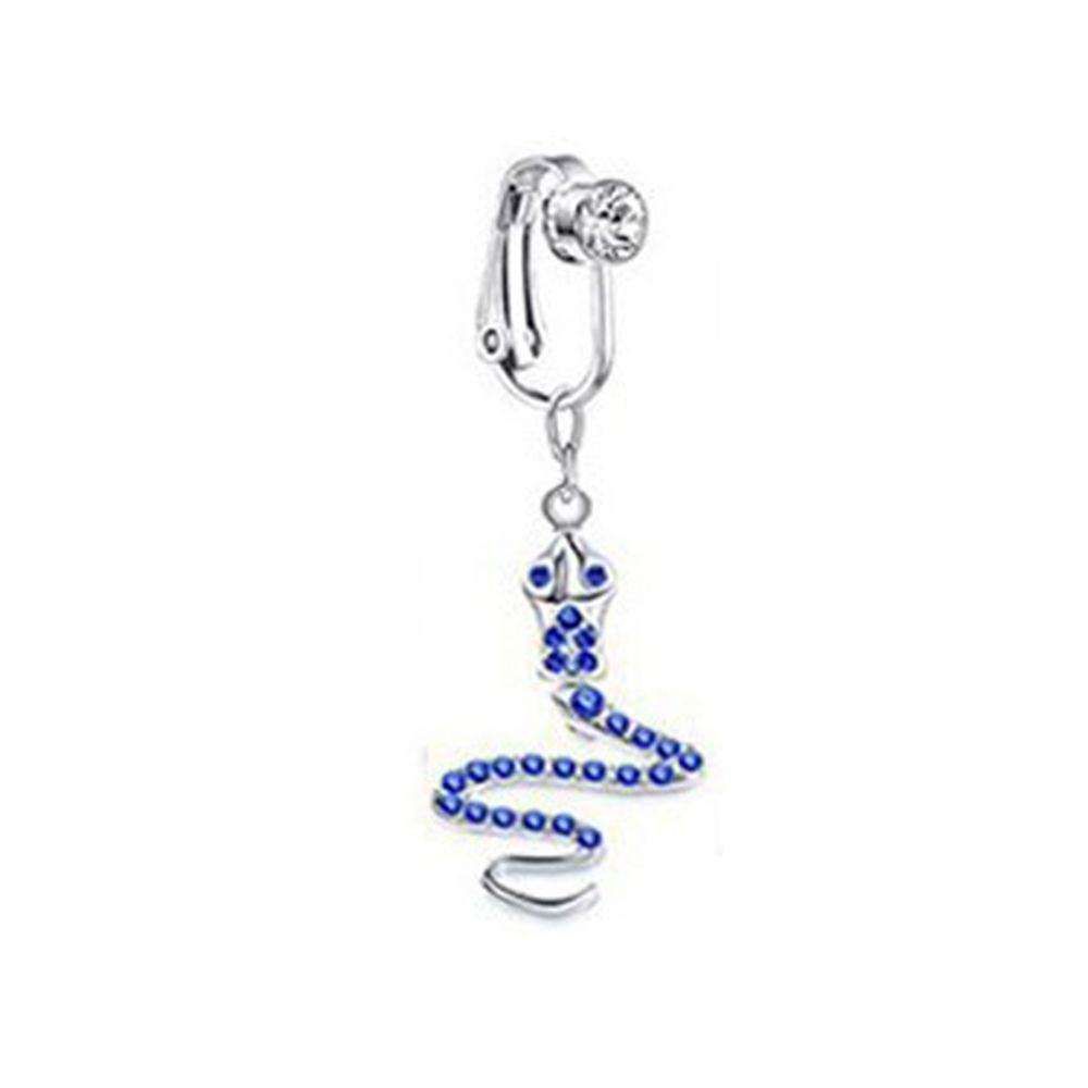 Body Jewelry Belly Button Rings - Pendientes con clip de mariposa, anillo