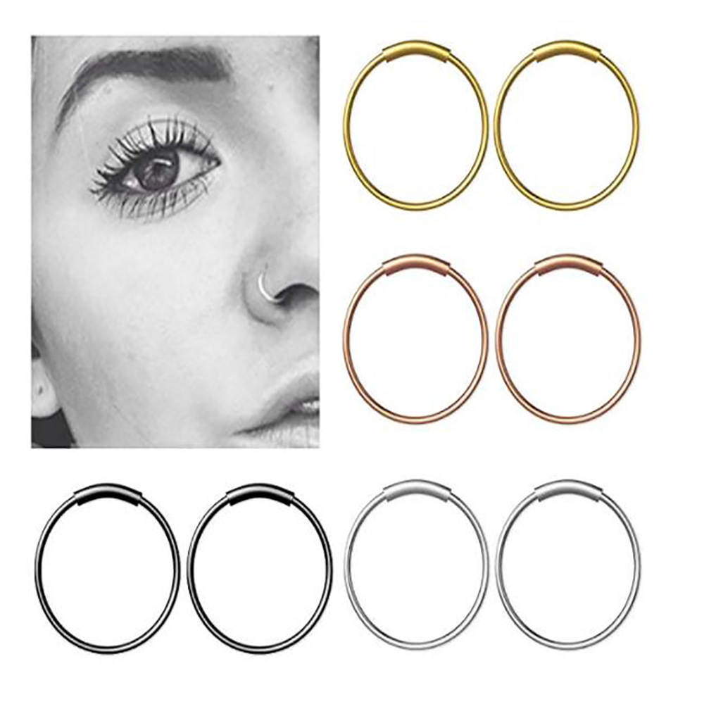 Body Jewelry Surgical Steel - Lote de 3 Anillos Continuos Sin