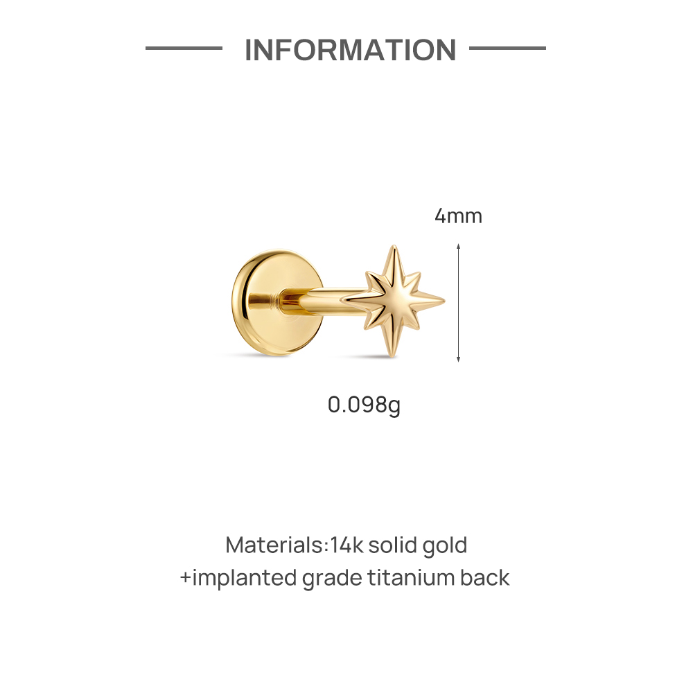CANNER 1PC Pendiente de titani - Body Jewelry Hypoallergenic reseña y precio