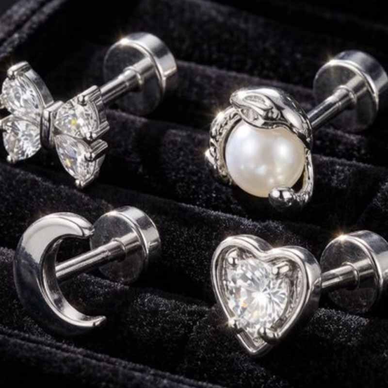 1PC Pendiente Hipoalergénico d - Body Jewelry Hypoallergenic reseña y precio