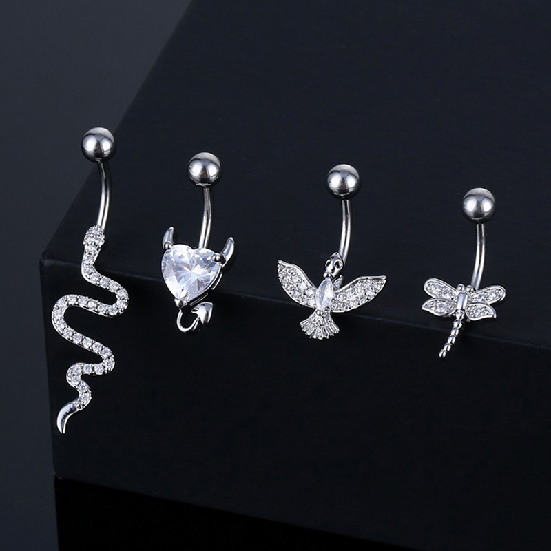 Anillo de cristal para ombligo - Body Jewelry Barbell reseña y precio