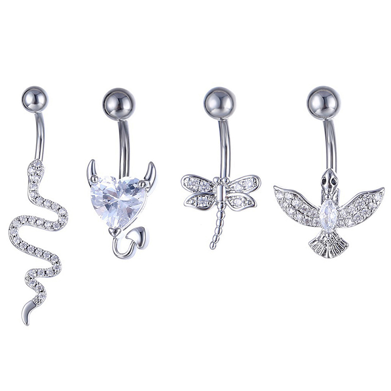 Anillo de cristal para ombligo - Body Jewelry Barbell reseña y precio