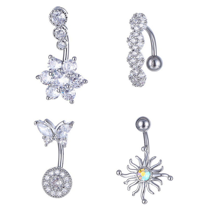 Anillo de cristal para ombligo - Body Jewelry Barbell reseña y precio