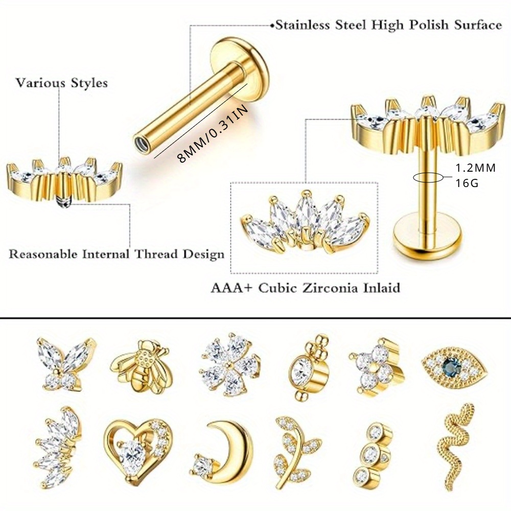 Drperfect - Juego de 12 Pendie - Body Jewelry Changing Kit reseña y precio