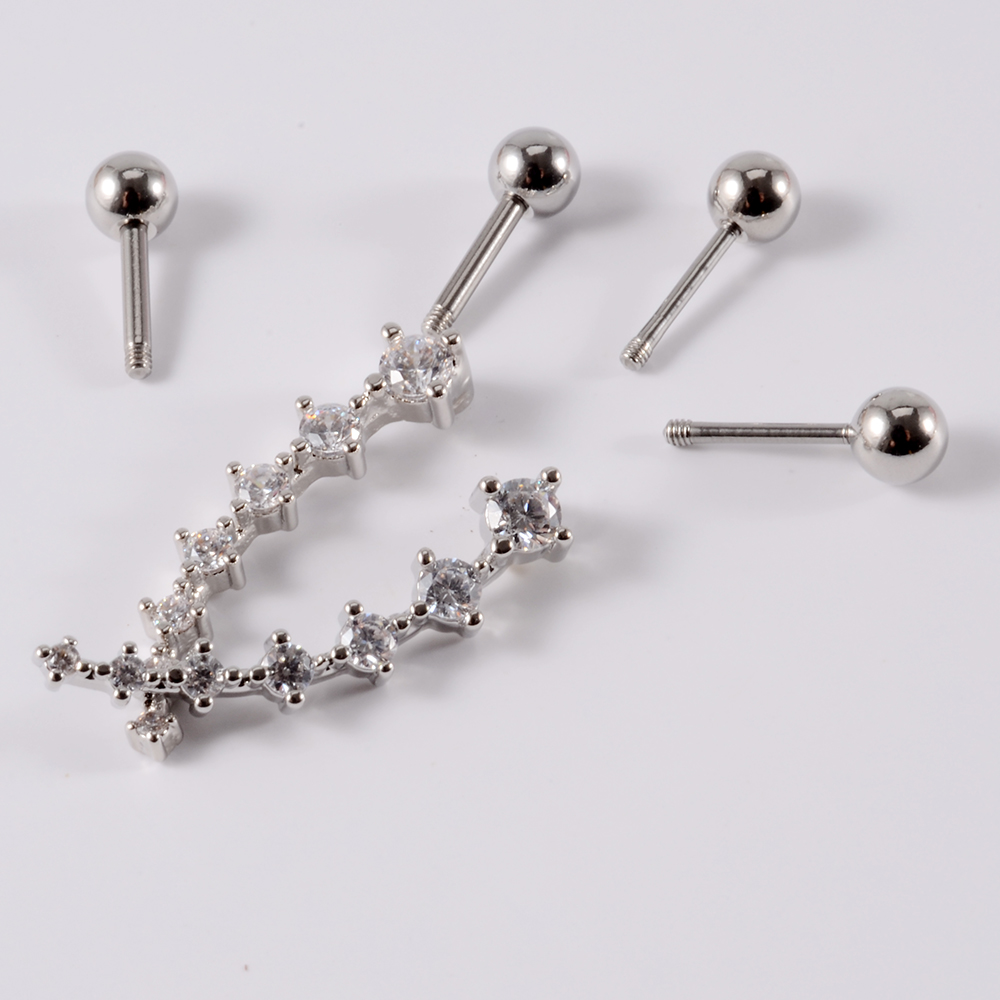 Pendientes de acero inoxidable - Body Jewelry Barbell reseña y precio