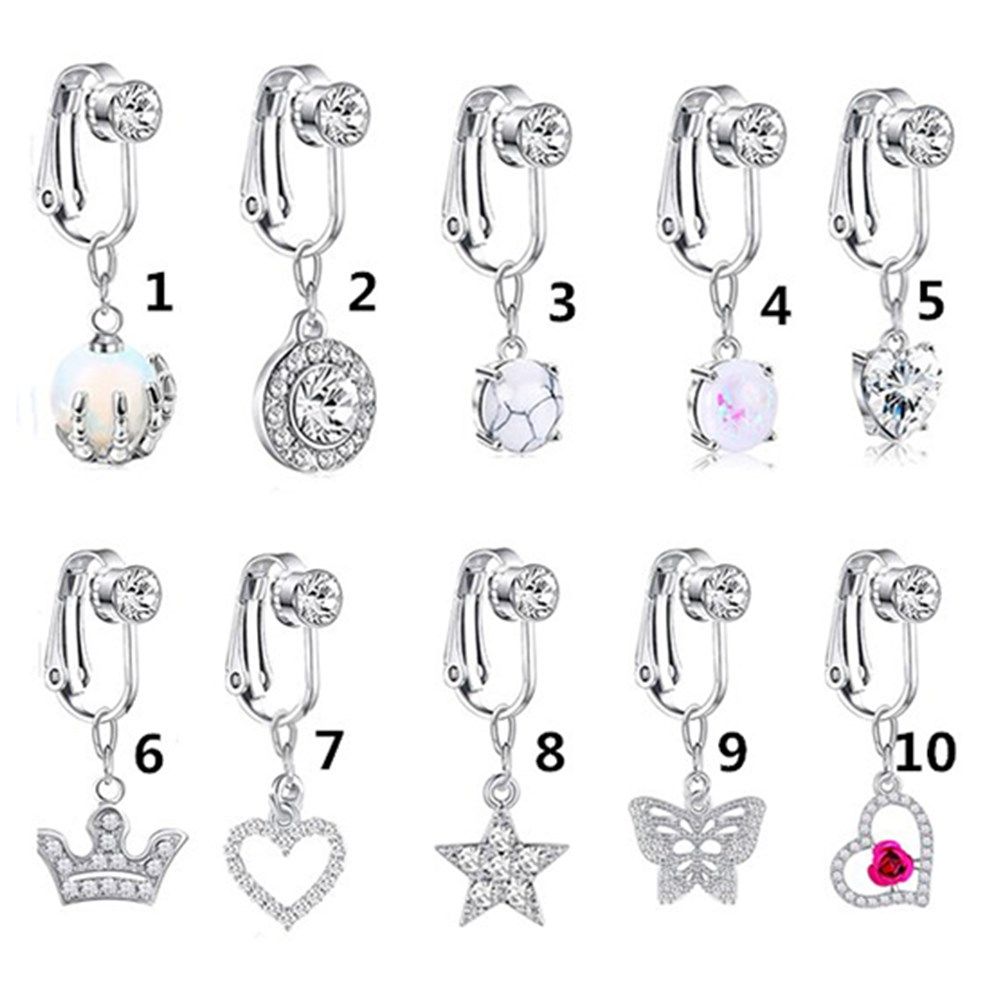 Accesorios Clip en pendientes  - Body Jewelry Belly Button Rings reseña y precio