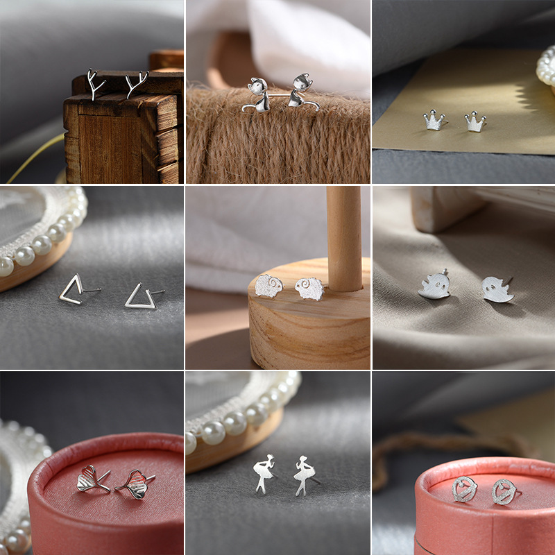 Mini pendiente de tuerca con a - Body Jewelry Hypoallergenic reseña y precio