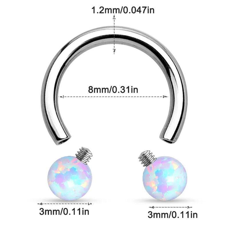 Anillo de Nariz de herradura d - Rook Curved Barbell reseña y precio