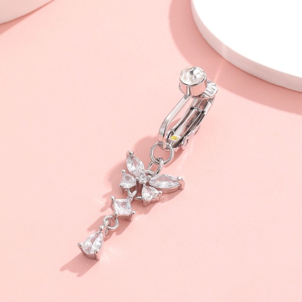 Anillo de Ombligo Falso con Di - Body Jewelry Belly Button Rings reseña y precio