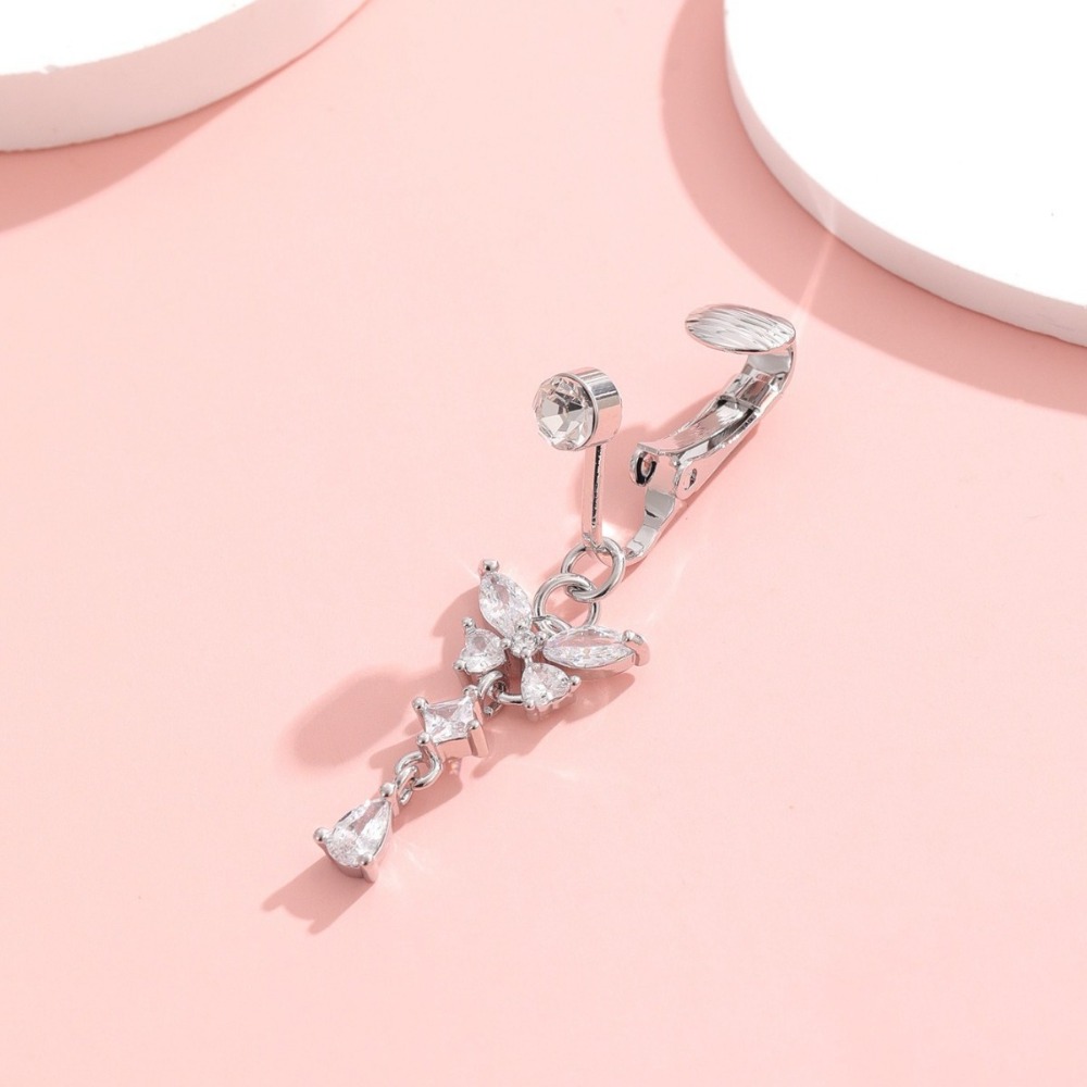 Anillo de Ombligo Falso con Di - Body Jewelry Belly Button Rings reseña y precio