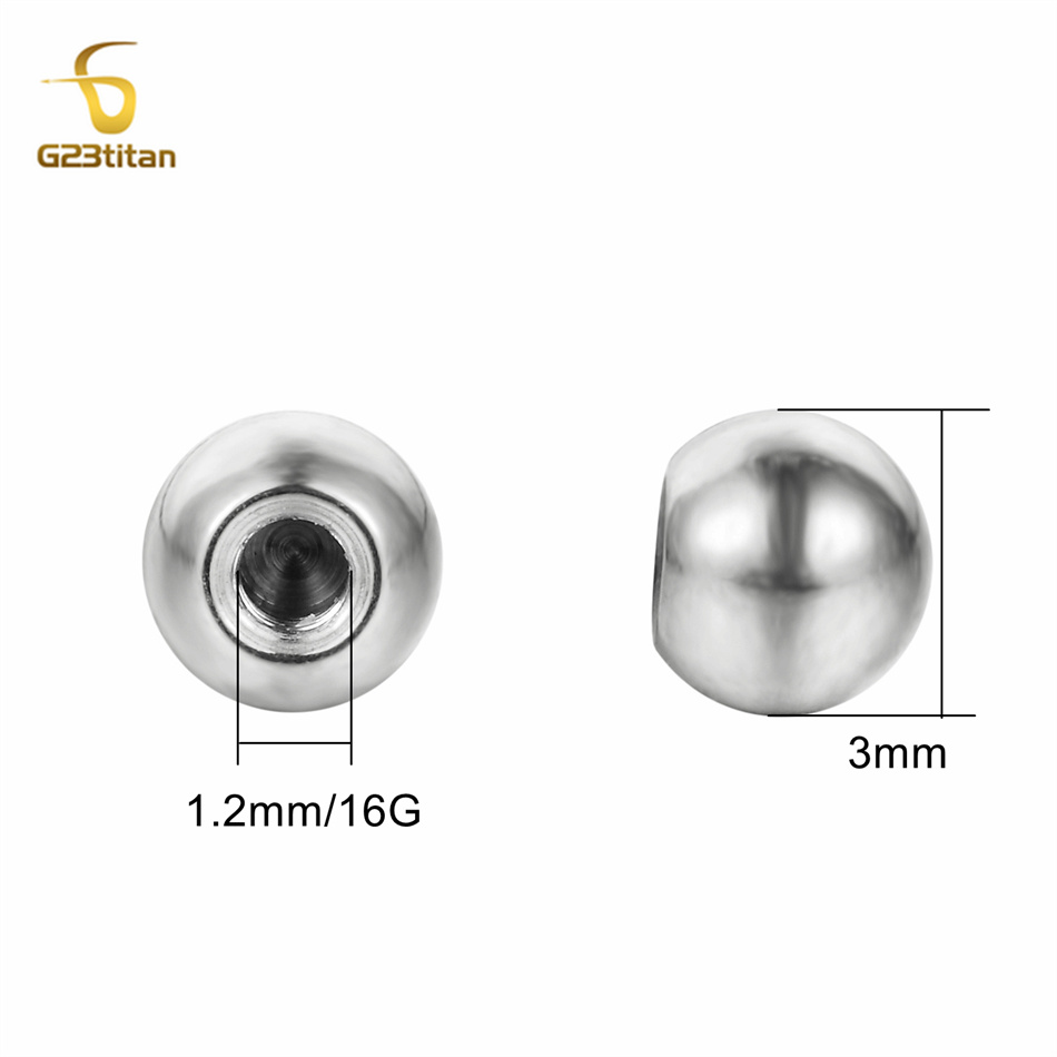 10 unidades de bolas de titani - Body Jewelry Barbell reseña y precio