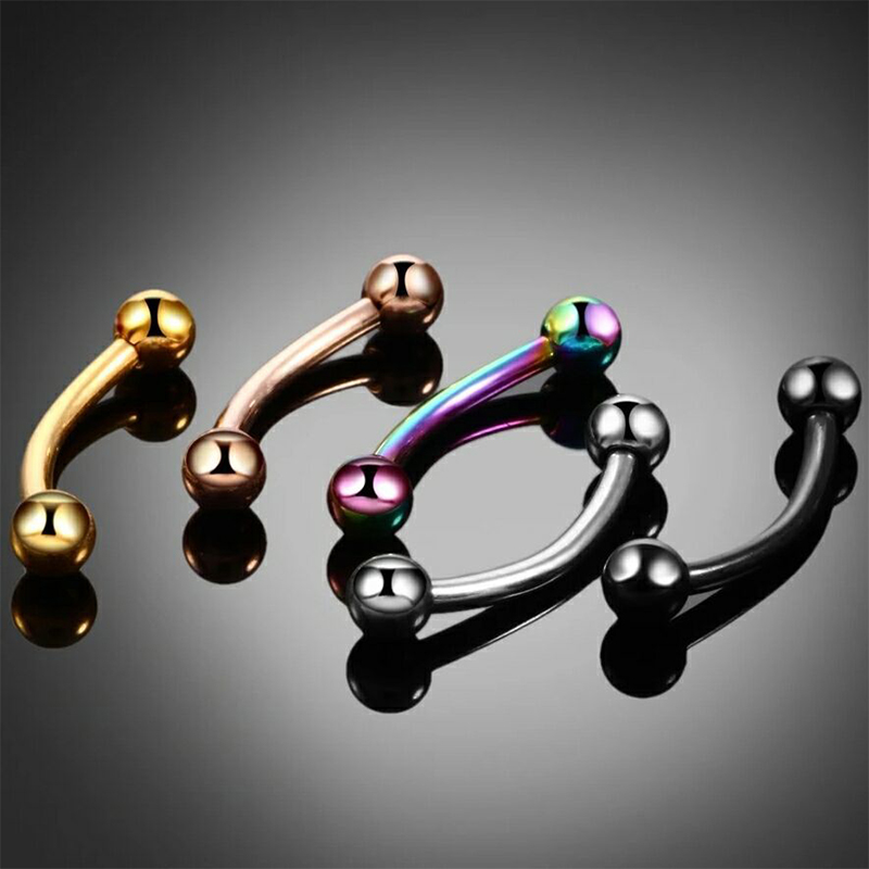 Anillo de acero para Piercing  - Rook Curved Barbell reseña y precio