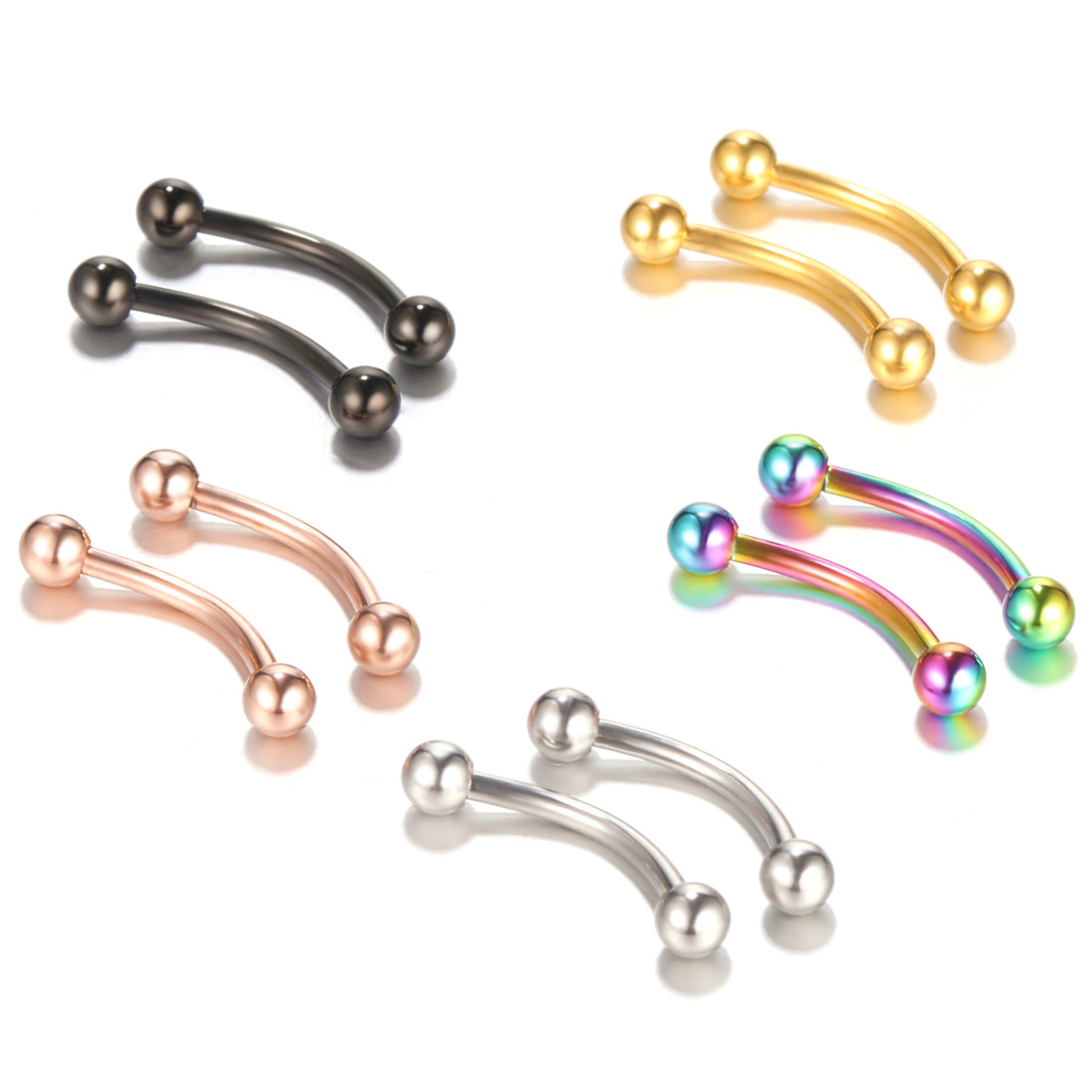 Anillo de acero para Piercing  - Rook Curved Barbell reseña y precio