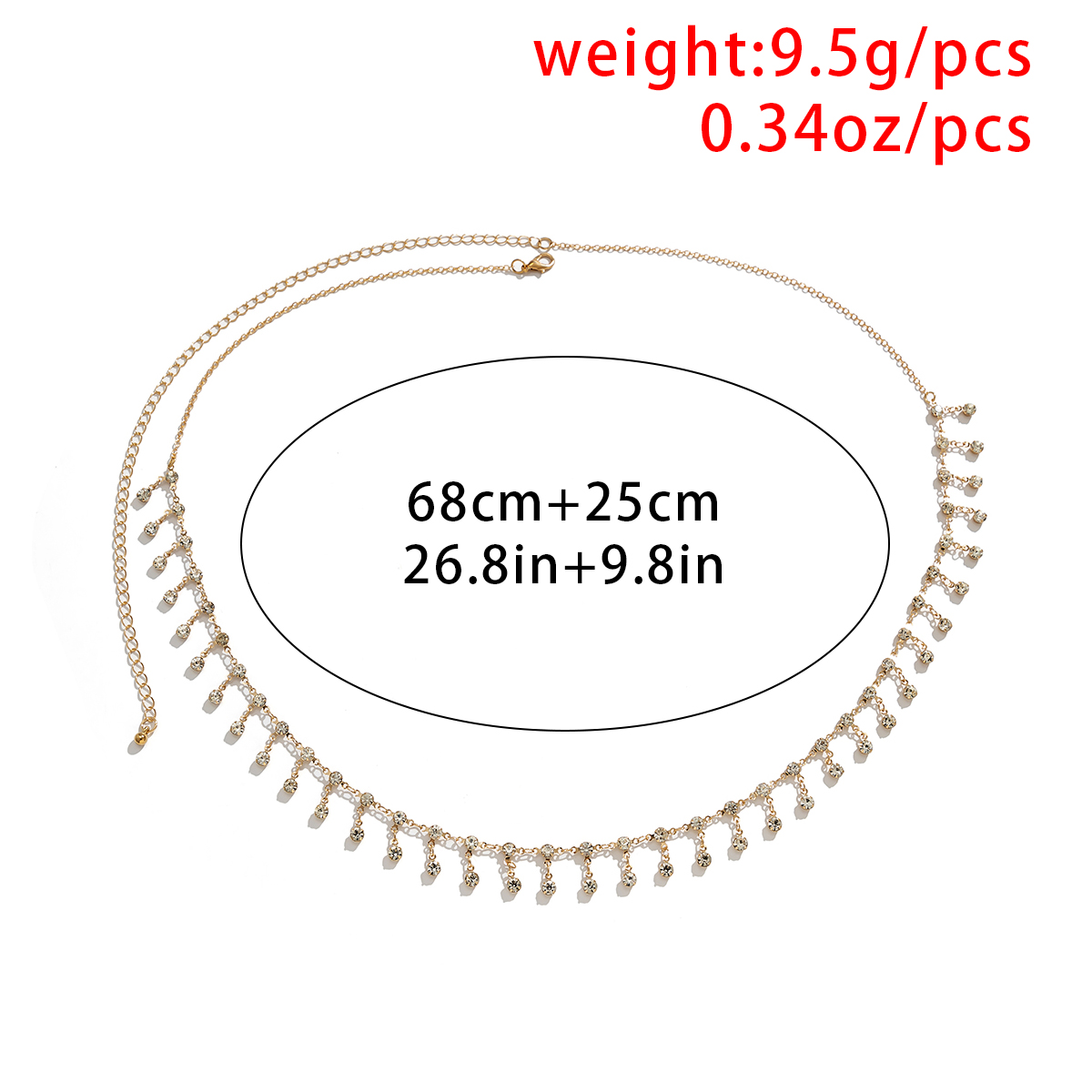 Cadena de cintura con borlas p - Body Jewellery reseña y precio