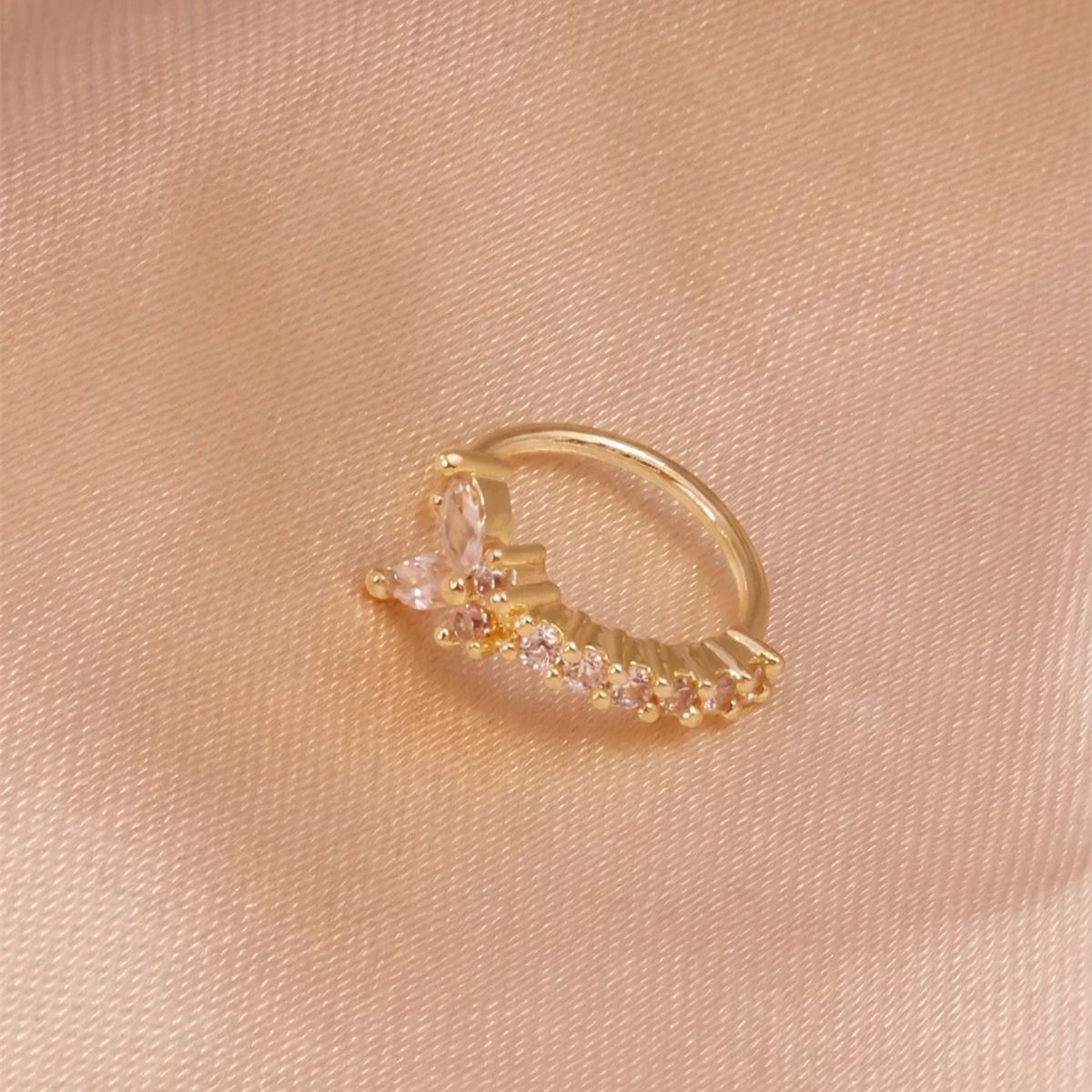 Clip Nasal en Forma de Y, Sin  - Body Jewelry Nose Studs reseña y precio