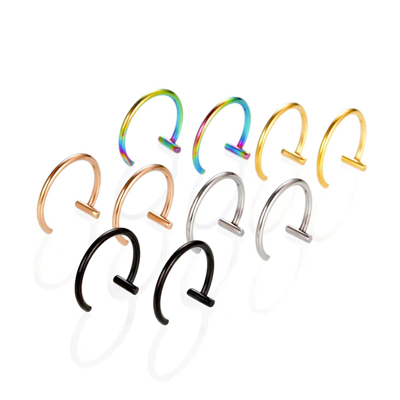 Pendientes de aro abierto de a - Body Jewelry Surgical Steel reseña y precio