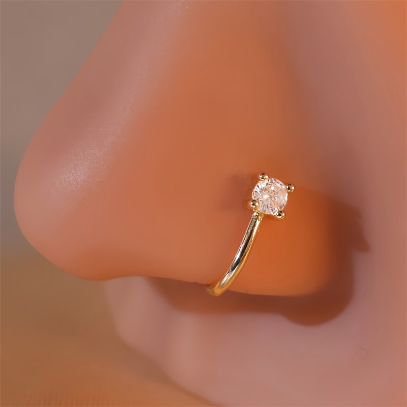 Anillo de nariz redondo de cir - Body Jewelry Nose Studs reseña y precio