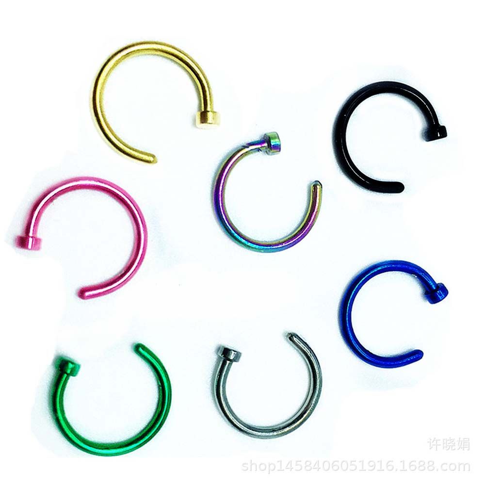 10 piezas de acero inoxidable  - Body Jewelry Nose Studs reseña y precio