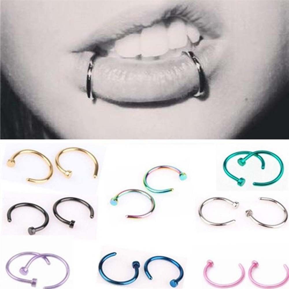10 piezas de acero inoxidable  - Body Jewelry Nose Studs reseña y precio