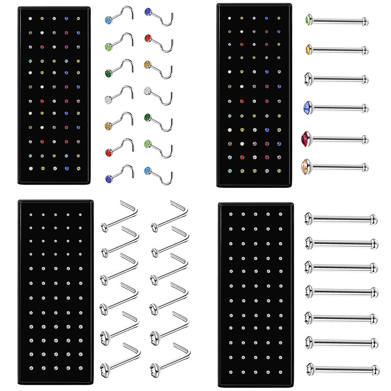 Set de Piercings de Nariz en F - Body Jewelry Changing Kit reseña y precio