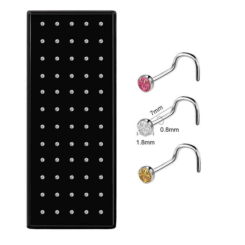 Set de Piercings de Nariz en F - Body Jewelry Changing Kit reseña y precio