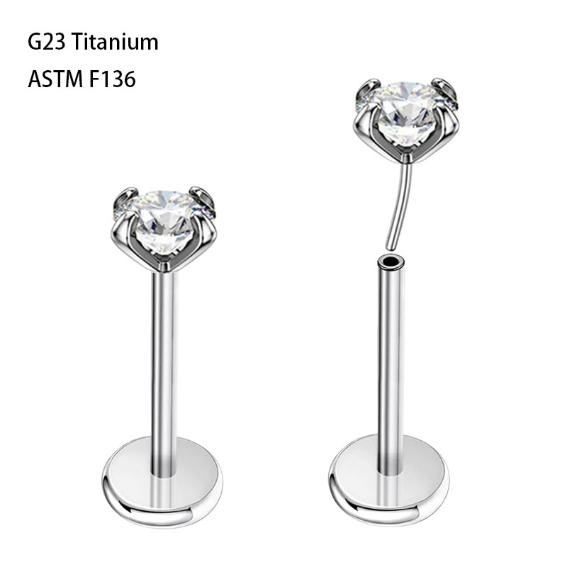 8PCSASTM F136 Titanio 20g 18g  - Body Jewelry Threadless reseña y precio