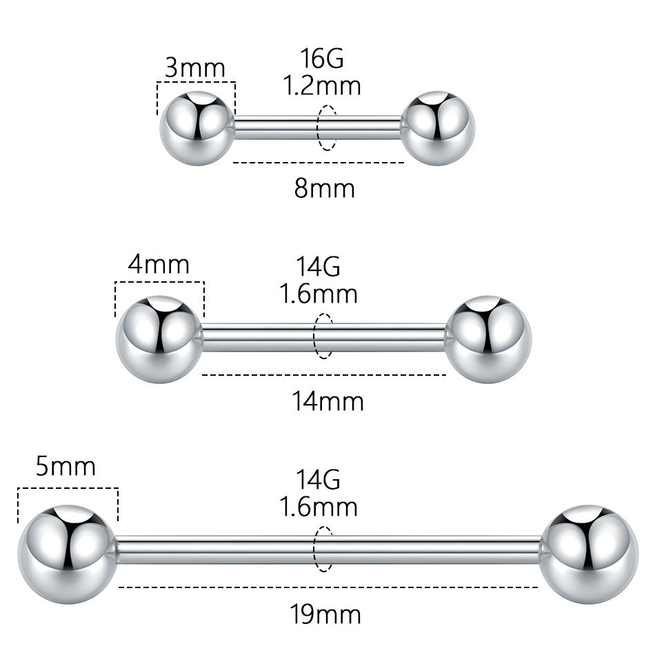 5/10 Uds G23 titanio sin rosca - Body Jewelry Threadless reseña y precio