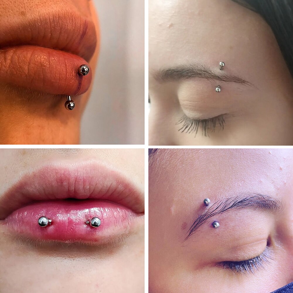 Piercing de titanio con barra  - Rook Curved Barbell reseña y precio