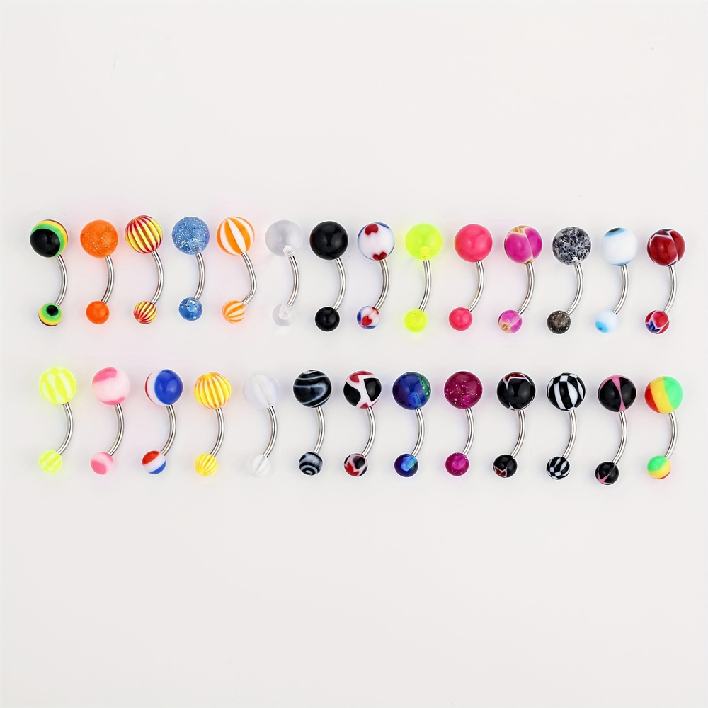 10 unids/set de anillo acrílic - Body Jewelry Changing Kit reseña y precio