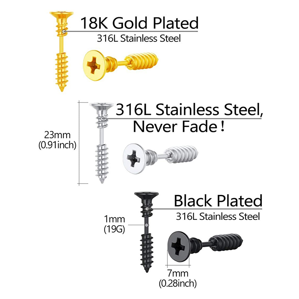 2 uds acero quirúrgico Spike T - Body Jewelry Surgical Steel reseña y precio