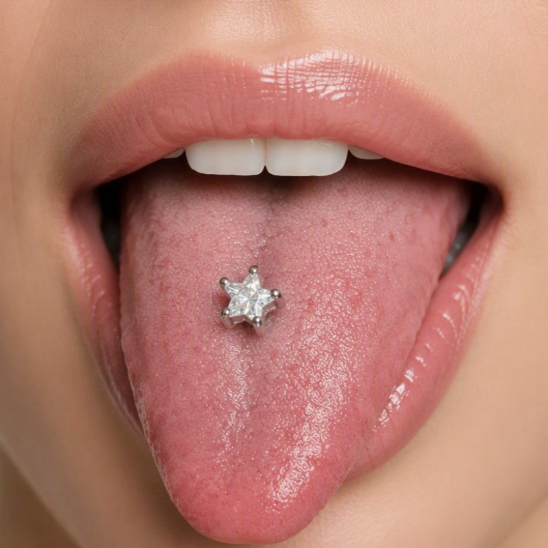 Piercing de lengua con circoni - Body Jewelry Barbell reseña y precio