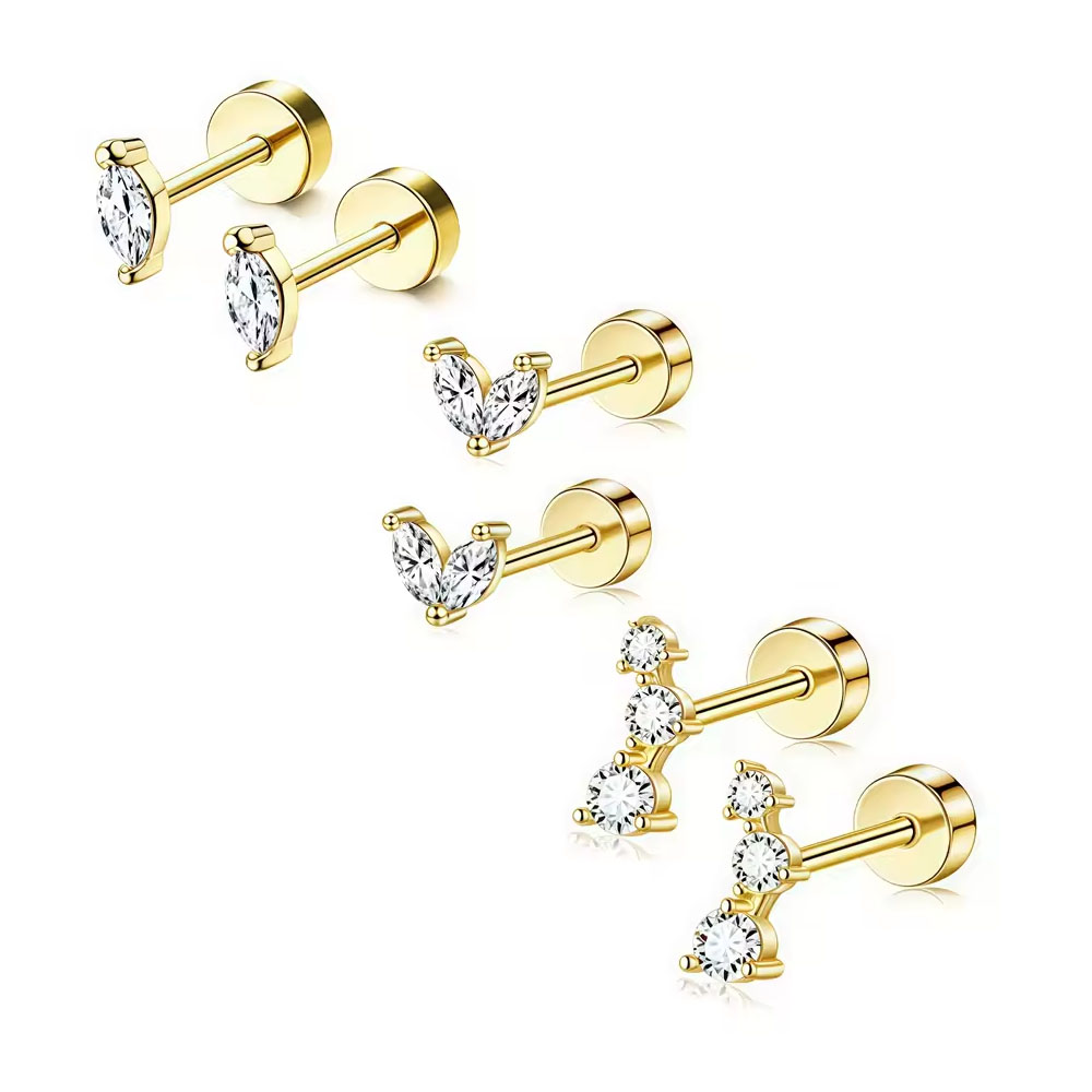 6/2 Uds. Pendiente pequeño hip - Body Jewelry Hypoallergenic reseña y precio