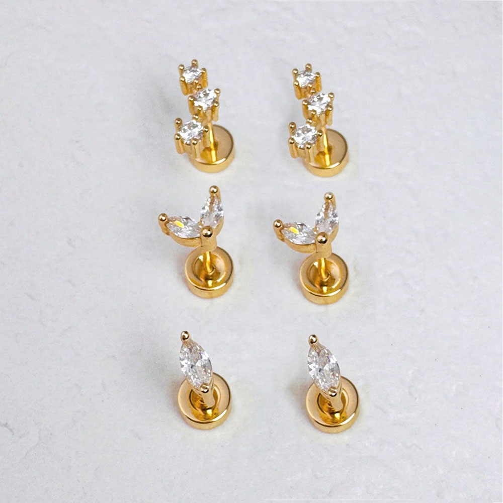 6/2 Uds. Pendiente pequeño hip - Body Jewelry Hypoallergenic reseña y precio