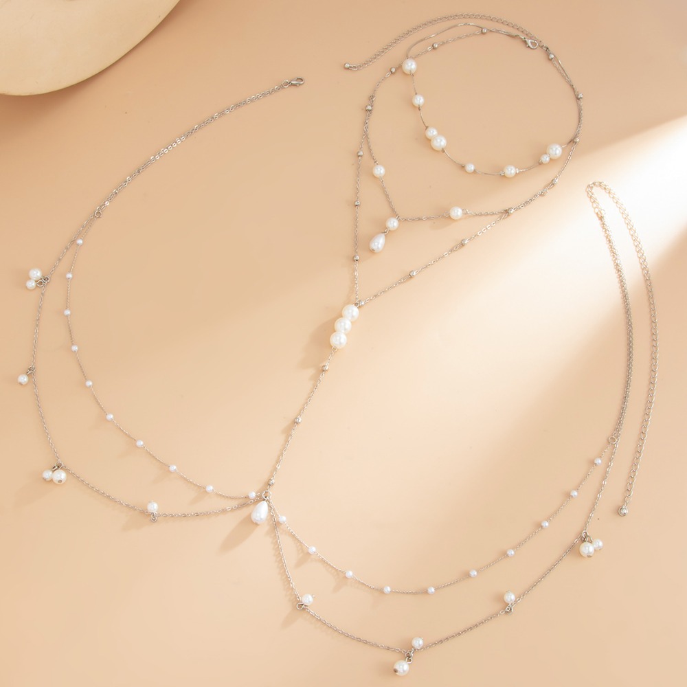 Collar de perlas de imitación  - Body Jewellery reseña y precio