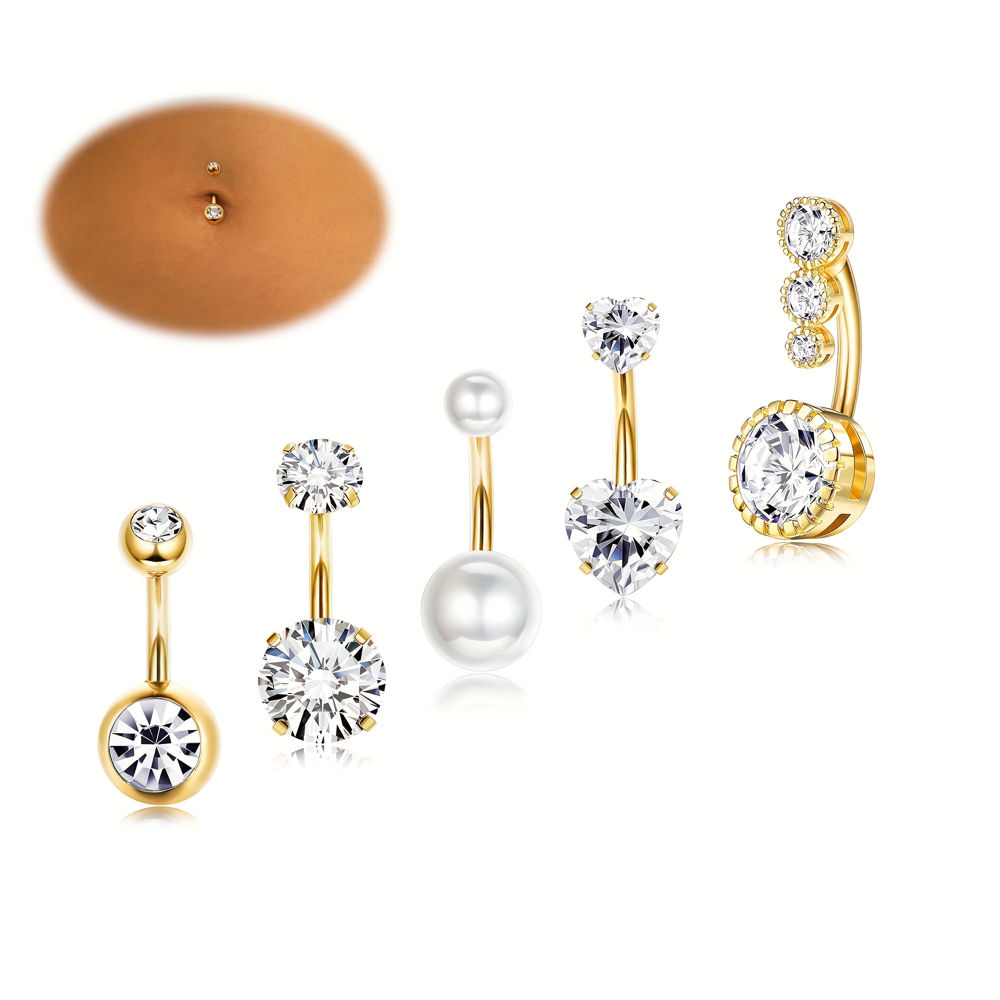 Elegante conjunto de anillos p - Body Jewelry Changing Kit reseña y precio