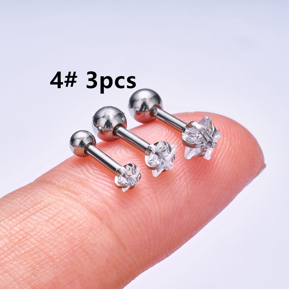 Pendientes de estrella con Pie - Body Jewelry Surgical Steel reseña y precio