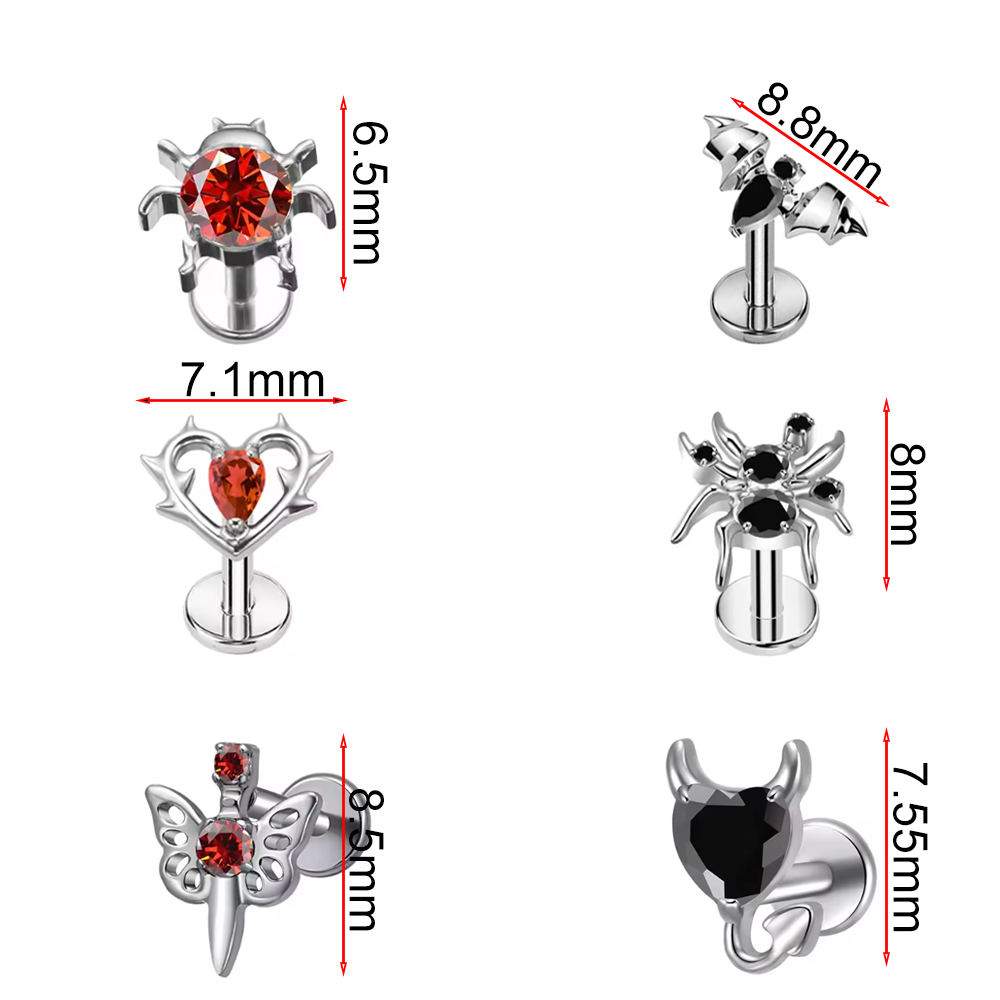 ASTM F136 conjunto de pendient - Body Jewelry Changing Kit reseña y precio
